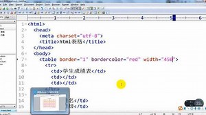 网页制作之HTML表格