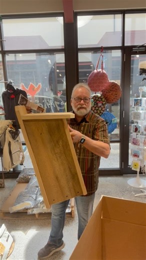 Online orders, we love them, we ship all over North America . This is a wood duck box going to western Canada, a few things we do with each order, we’re a small shop and we like to personalize each one, have a great day. | Gilligallou Bird Inc