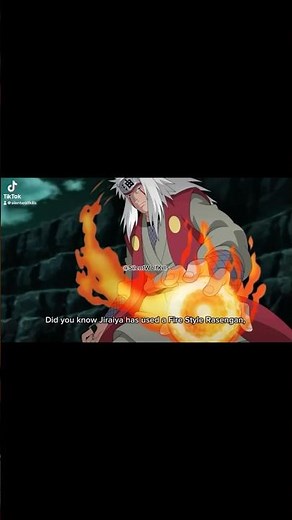 Naruto, Jiraiya’s Fire Style: Great Flame Rasengan. #naruto #boruto #jiraiya #kojikashin #rasengan