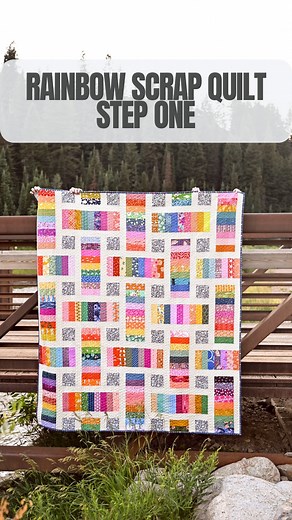 Quilts, Patterns, Tutorials on Instagram: "🌈 You know the colors of the rainbow — red, orange, yellow, green, blue, indigo, violet. But the real magic happens in between. It’s those in-between colors that smooth the transitions and bring the whole spectrum to life. ✨ The number of rows in your layout will help guide how many of those bridge colors you actually need. Fewer rows? You can get away with big, bold shifts. More rows? You’ll want a few extra shades to ease the transitions and keep the