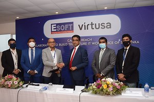 64 reactions · 46 shares | ESOFT Metro Campus and 헩헶헿혁혂혀헮 헖헼헿헽헼헿헮혁헶헼헻 inked MOU for Campus Reach collaboration to build the future IT workforce of Sri Lanka ESOFT Metro Campus entered into a Memorandum of Understanding with Virtusa Corporation on 08th November 2021 to collaborate in facilitating ESOFT students and developing the next generation of IT workforce of Sri Lanka in technology and innovation. #ESOFT #Virtusa | ESOFT Metro Campus | Facebook