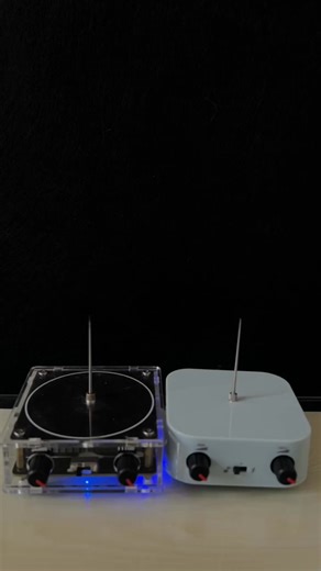 🌟 Unleash the Power of Science in Your Hands! ⚡🔬 Meet the Mini Tesla Coil – where lightning meets music, and you become the conductor of your own electric symphony! This isn’t just a gadget… it’s a portable storm you can hold. ✨ Why It’s Electrifying: · Visualized Lightning: Watch purple arcs dance to your favorite tunes 🎵⚡ · Bluetooth/AUX Sync: Connect your phone and see music turn into light shows 📱🎶 · Safe to Touch: Low-current design lets you “play” with lightning (yes, really!) ✋ · Wir