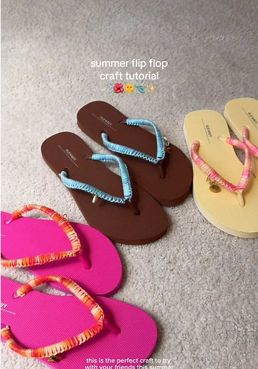 Summer Flip Flop Craft Tutorial for Kids and Moms