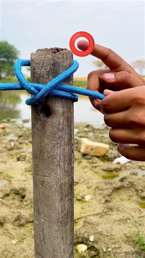 Tie a Easiest Knot For Construction Workers #shorts #knot