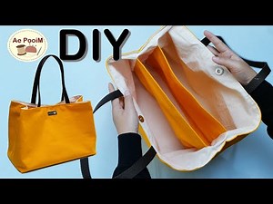 How to sew Triple Compartment Tote Bag