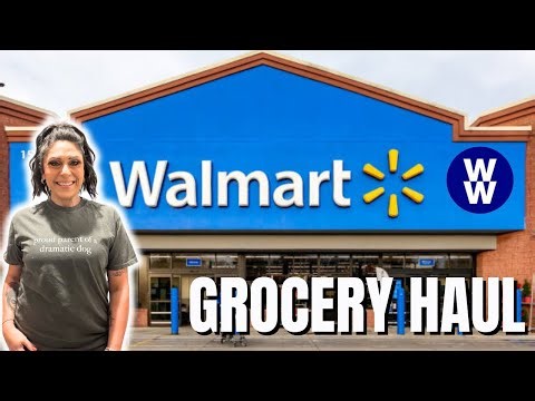 BIG WW WALMART GROCERY HAUL FOR WEIGHT LOSS - WEIGHT WATCHERS POINTS INCLUDED!