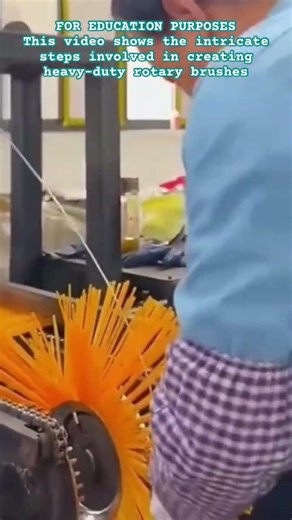 Making of Industrial Sweeper Brushe #shorts #Engineering #Brush #Manufacturing #Machines #Industrial