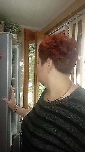 Interactive Kitchen Moments with Short Red Hair
