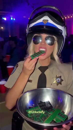 He Asked What She Was Eating… It Was a Computer Chip | Funny Cop Skit | #shorts