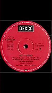 The Rolling Stones - Midnight Rambler - Decca Records Germany Album "Let It Bleed" released 1969