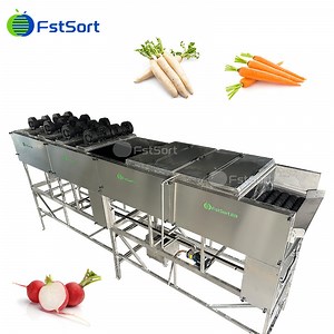 [Hot Item] Radish Brush Washing Drying Machine Vegetable Brush Washing Machine Air Drying Machine