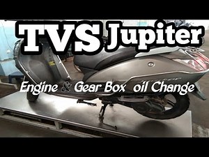 TVS Jupiter Engine oil & Gear Box oil change // oil viscosity testing// oil Grade selection