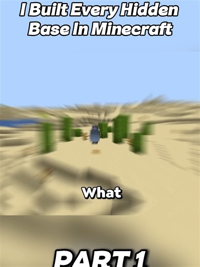 I Build Every Hidden Base In Minecraft #carvs #minecraft #minecraftbuilding #gaming #viral