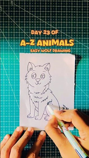 🐺 How to Draw A Wolf | Drawing & Coloring Easy Wolf for Kids Easy Wolf Drawing Step by Step