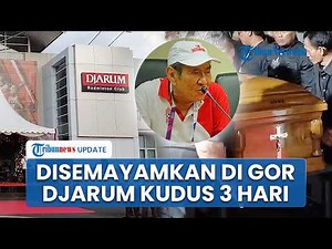 The situation of Bambang Hartono's body lying in state at the Djarum Sports Hall in Kudus, where ...