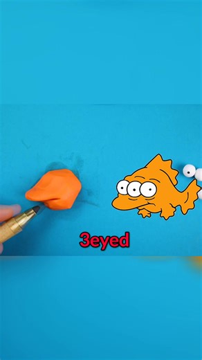 7.7K views · 30 reactions | Taking inspiration from the Simpsons' iconic three-eyed fish, this artist reimagines Fishstick with a radioactive twist. They keep Fishstick's signature large eyes, but add a third. The leather cap? A must-have. #Simpsons #Fishstick #ArtTransformation #FanArt #CharacterDesign #fortnite | ClayClaim | Facebook