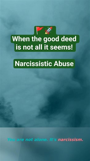 When the good deed is not all it seems!