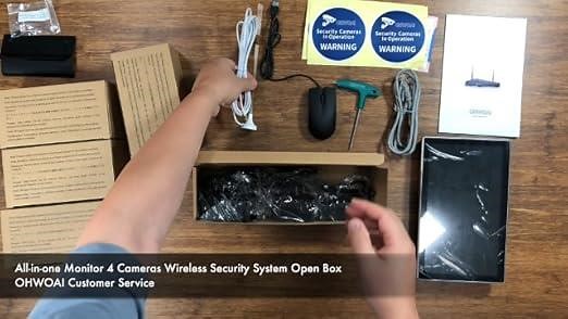 OHWOAI 10 Inch Wireless Camera System Demo Video Shows