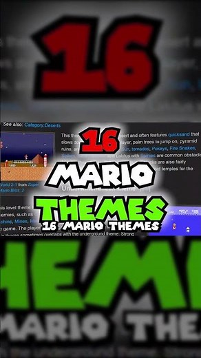 Which Mario Level Theme Is Actually the Best? #gaming #mario #mariowonder #themes