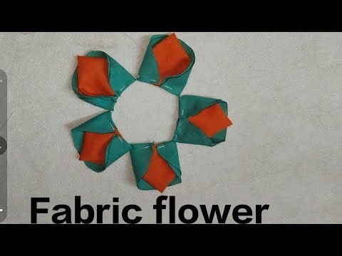 Cloth flower design. How to make fabric flowers. Diy Fabric flower.