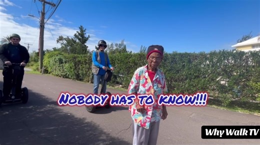 #mrsbremar wasn’t hearing it!! 😩 #mrwhywalk #bermudasegwaytours #granny #cougar #dementia #nosecrets #sayless #nobodysbusiness #shhh #segway #bermudatiktok #love #smh #carribeantiktok #bermuda #ladyinred #bettyboop
