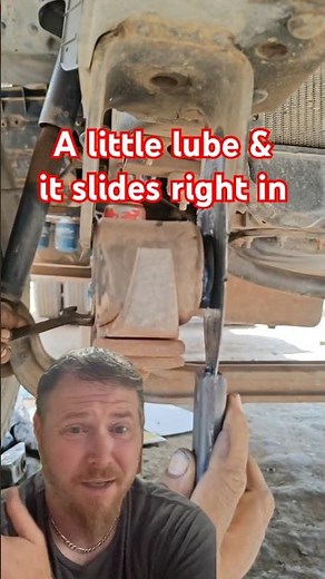 Simple trick to guide a rubber bushing in