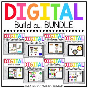 Bundle of 9 Digital Build a... Activities | Distance Learning