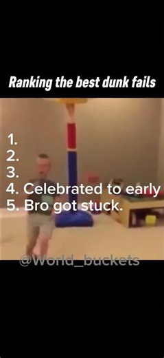 Ranking the funniest basketball dunk fails. 😂