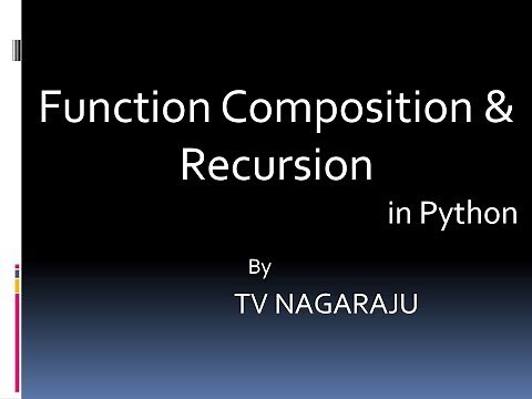29 . Function composition and Recursion --- Python programming