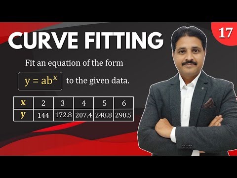 FITTING OF A CURVE IN STATISTICS IN HINDI SOLVED PROBLEM 17 ‪@TIKLESACADEMY‬