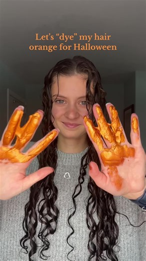 @Curlsmith Official Hair Makeup is perfect to add a pop of color to your Halloween costume! Plus it washes out of your hair in one wash! #colorwithoutcommitment #curlyhair #halloween #curlyhairroutine