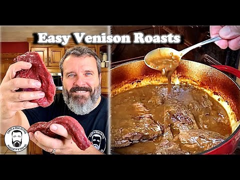 NOT DRY - How to Cook Venison Roasts Recipe | Gravy Roasts Slow Cooker Crock Pot or Dutch Oven