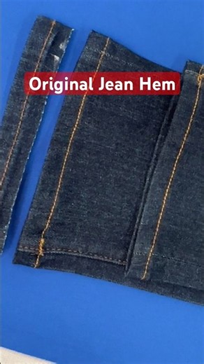 How to Shorten Jeans & Keep the Original Hem 👖