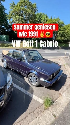 😎 VW Golf 1 Cabrio - Enjoying summer like it’s 1991