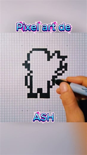 Cómo Dibujar a ASH y PIKACHU en Pixel Art | Tutorial Fácil Paso a Paso ⚡🎨