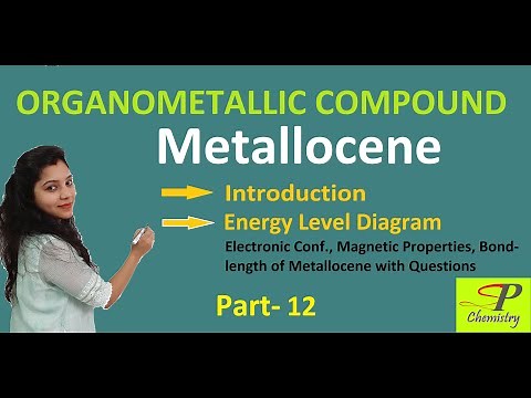 Metallocene || Energy Level Diagram of Metallocene & Application || Organometallic Compounds Part 12