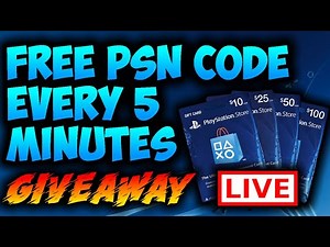 FREE PSN CODE EVERY 5 MINUTES (LIVE STREAM GIVEAWAY)