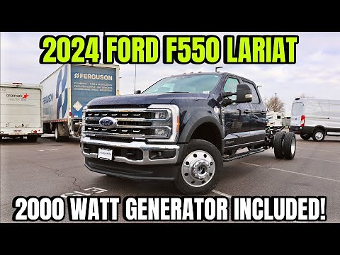 2024 Ford F550 Lariat: The Ultimate Ford Super Duty Comes With A 2000 Watt Generator!