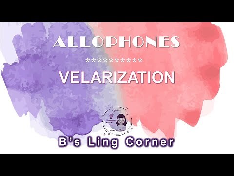 Allophones (6): Velarization || Phonetics & Phonology || B's Ling Corner