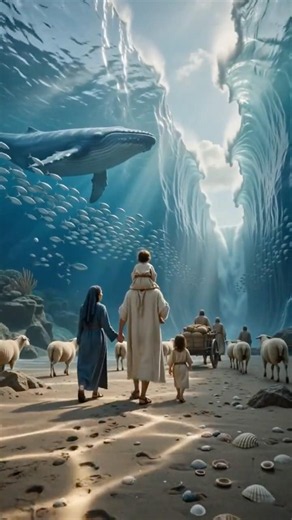 The Red Sea Parts | Moses Leads Israel to Freedom ✨ Cinematic Bible Story #Shorts #biblemovie #bible