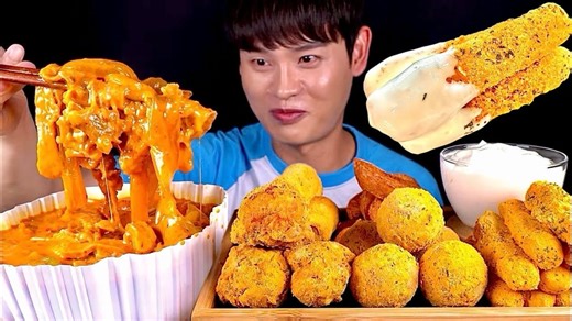 『Bonggil』中文 6.27 麻辣螺蛳粉、棒棒糖热狗、棒棒糖芝士球和棒棒糖芝士条🌸咀嚼音