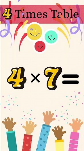 Fast & Easy 4 Times Table