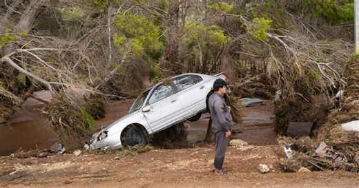 Aftermath of floods in Libya's eastern Al Bayda city captured on camera