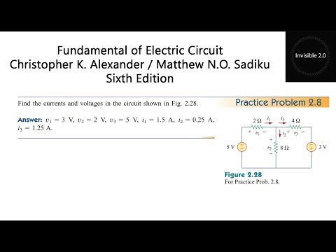 Practice Problem 2.8 ||Fundamentals of Electric Circuits || Alexander & Sadiku || 2 Edition