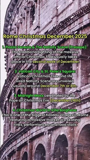 The Ultimate Italy Rome in December Guide!