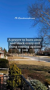 23K views · 1.3K reactions | ✨A prayer to burn away and block every evil thing coming against you✨ #dailylife #Inspirational #pray #peace #deliverance #love #jesuslovesyou #christiantiktok #scripture #putgodfirst #bibleverse #healing #grace #fyp #foryoupage #worship #forgiveness #motivation #inspiration #praise | Positive Confessionz | Facebook