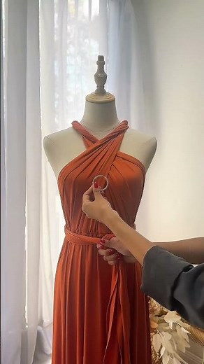 How to Style an Infinity Dress in a Halter Neck | Easy Wrap Tutorial | Multiway Dress