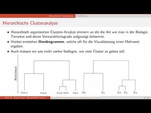 Hierarchische Clusteranalyse & Evalulation