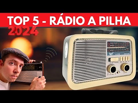 Rádio a PILHA Portátil AM|FM| Conheça os 5 mais indicados do Mercado. Radio de Pilha é bom?