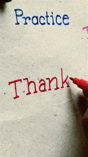 " Thank " in print handwriting tutorial ll clean writing in English ll